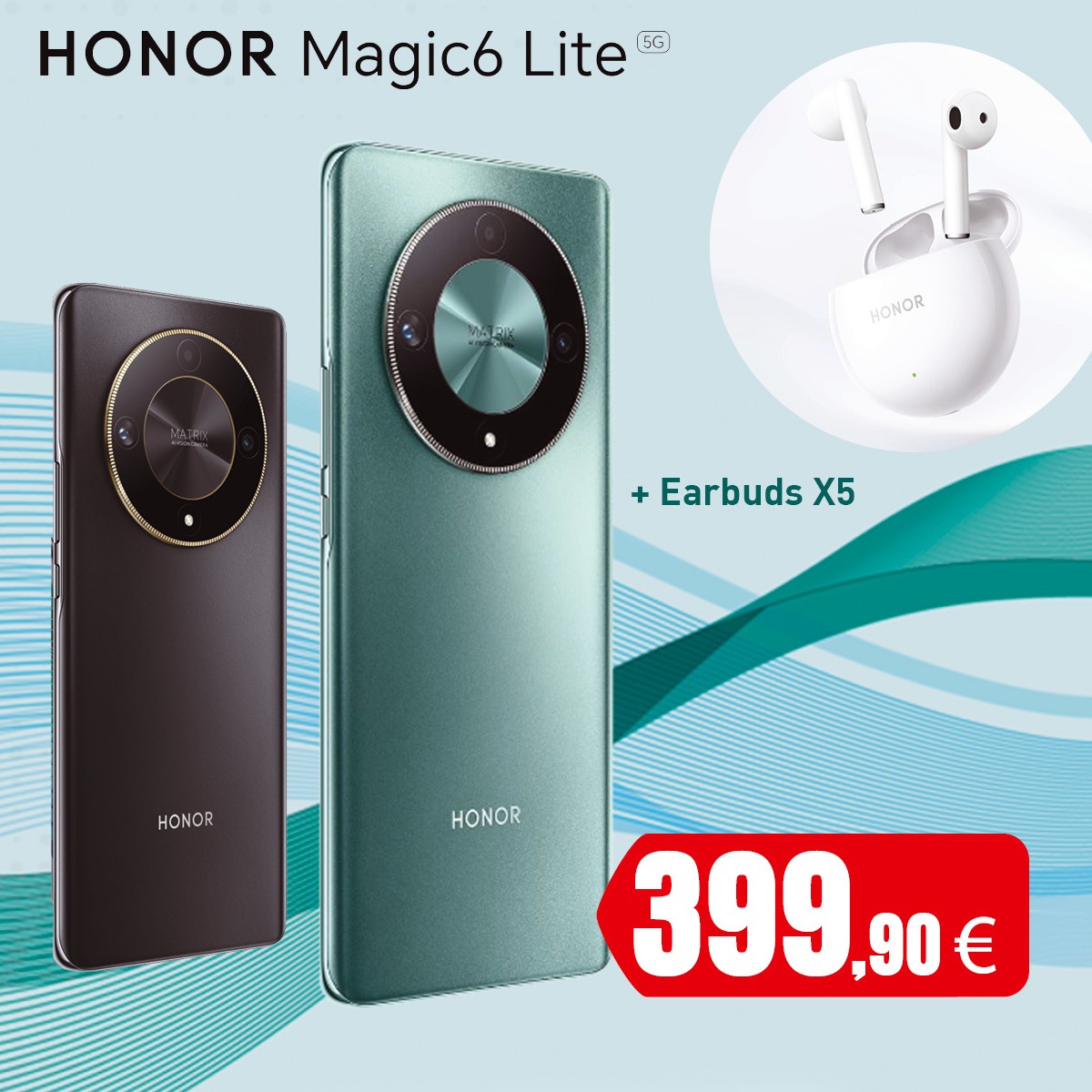 Honor Magic6 Lite ostuga kingituseks Choice Earbuds X5