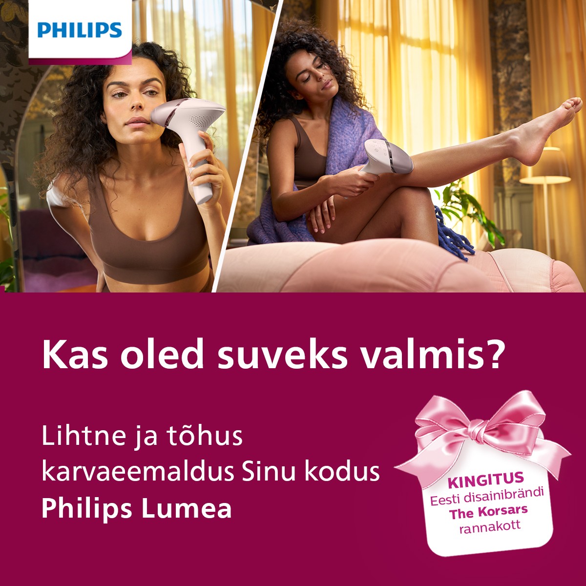 Philips Lumea Prestige IPL fotoepilaatori ostjale kingituseks The Korsars rannakott